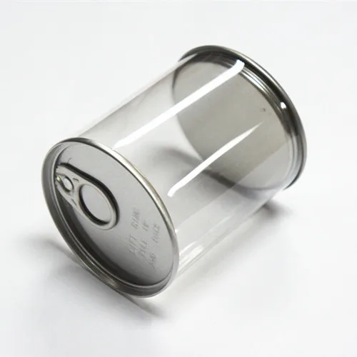 Clear Container With Metal Pull Tab