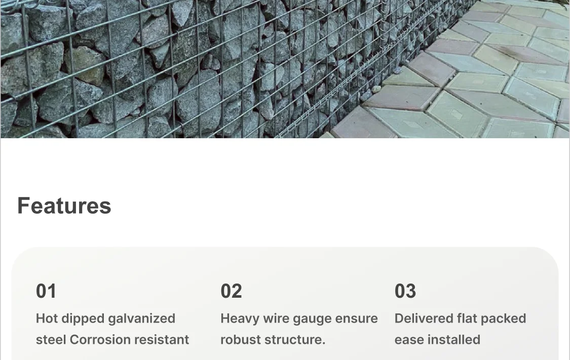Heavy Duty Factory Price Gabion Basket Welded Gabions Cages For Garden