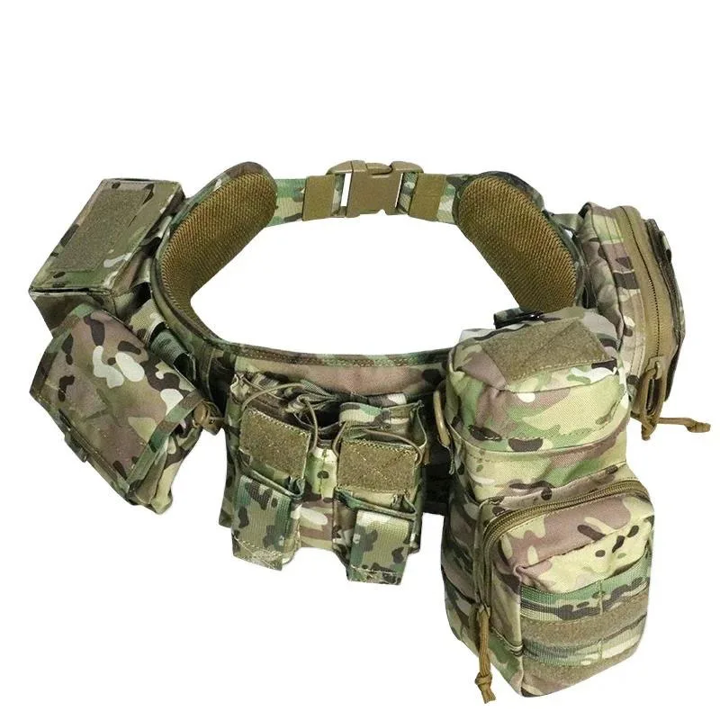 Tactical Belt Waist Pack Set Multifunctional New Style Custom Outdoor Training Quick Buckle Pouch Tactical Belt for Men