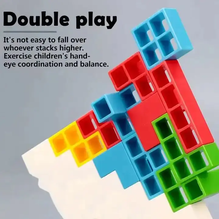 Mi Children Building Block Sets Tetras Tower Stacking Game 3d Tetras Tower Balance Stacking 48