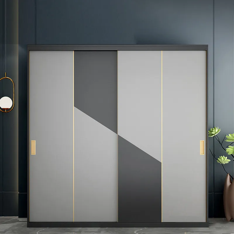 Dressing Table Dressing Mirror Sliding Door Wardrobe Top Cabinet Large Storage Closet Wardrobe