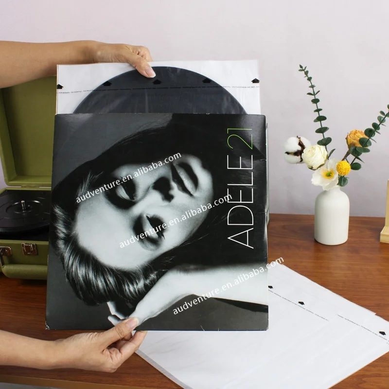 Aanti Static 3 Layer PE Record Sleeves Insert Turntable Player  Style Vinyl Record Inner Sleeves Hot Sale Vinyl Record Sleeves