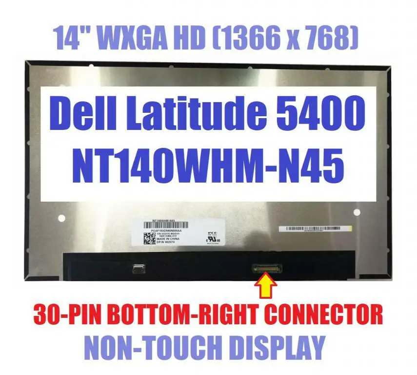 BRIGHTFOCAL 交換用スクリーン Dell Latitude 5490 14.0 ノンタッチ HD WXGA LED スクリーン LCD スク BRIGHTFOCAL Dell Latitude 3480 14.0用スクリーン非タッチHD WXGA LED