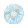 bleu clair avec de la dentelle