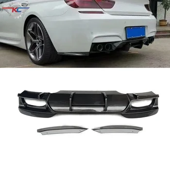 For 12-18 BMW F06 F12 F13 M6 PSM V2 Style Carbon Fiber Rear Diffuser W/Extension