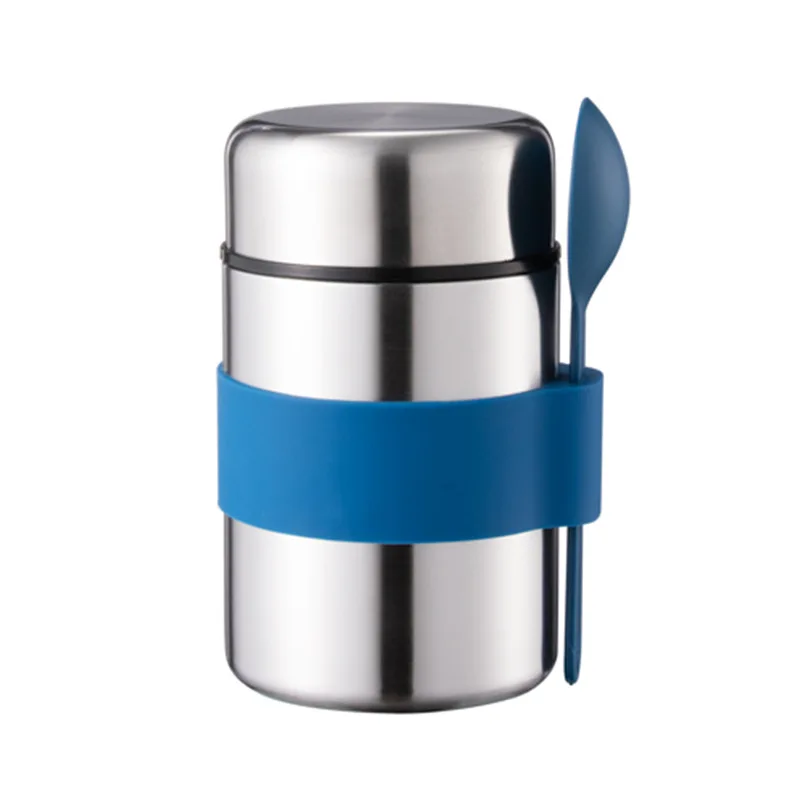 400ml  Keep Hot and Cold Double Wall Stainless Steel Insulated Food Flask Jar for Kids with Spoon