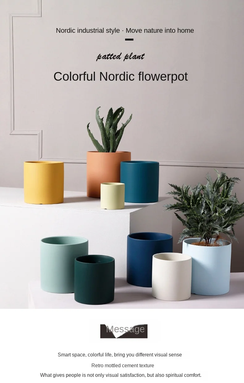 آنية زهور سيراميك مدمجة مدمجة رائعة ومميزة للنباتات العصارية والصبار 7 إناء زهور سيراميك