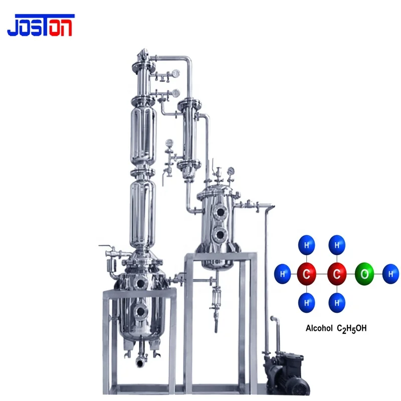 JOSTON MULTIFUNCTIONAL LAB SCALE VACUUM ETHANOL SOLVENT Alcohol Recovery Tower Distillation Column  Rectifying Tower