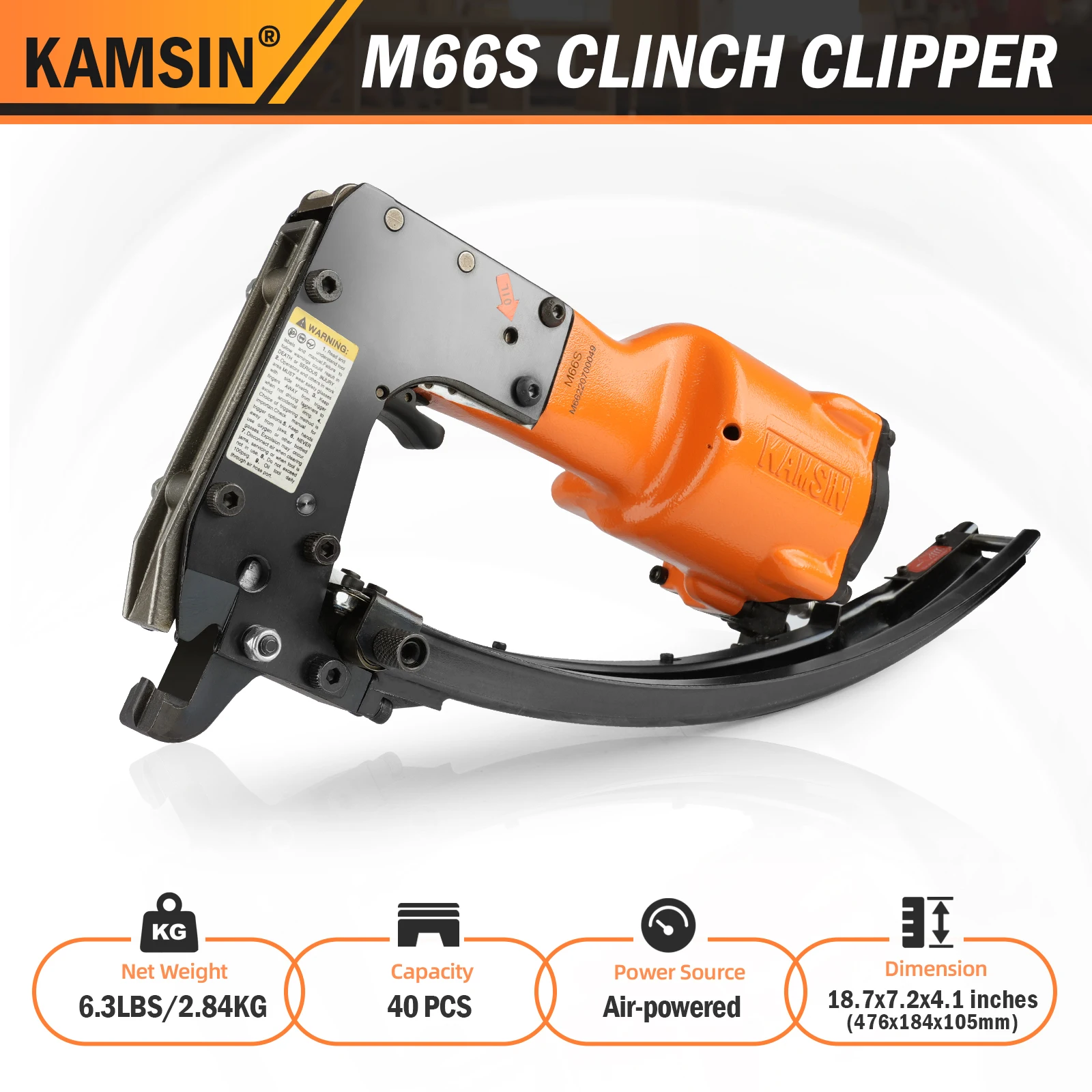 M66S pneumatische Klemmscheren für Automobilindustrie, Tierkäfige und andere Verbindungselemente – Detail 4