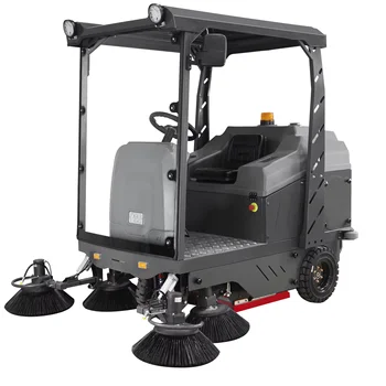 Commercial Multi-Functional Road Sweeper Three-Wheeled Electric Street Cleaner Semi-Enclosed for Multiple Scenarios