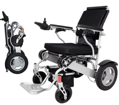 Роскошное складное компактное инвалидное кресло для мобильности, легкое складное Электрическое Кресло для переноски