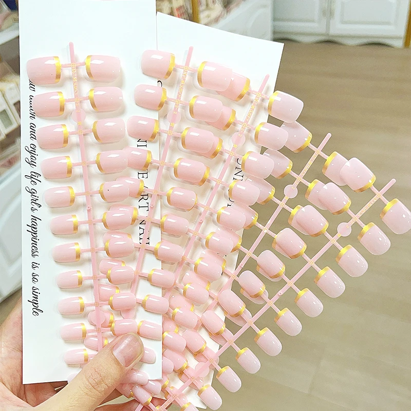 120PCS Pure Nude Colours French  Nails  False Nails Press on Nail Supplier
