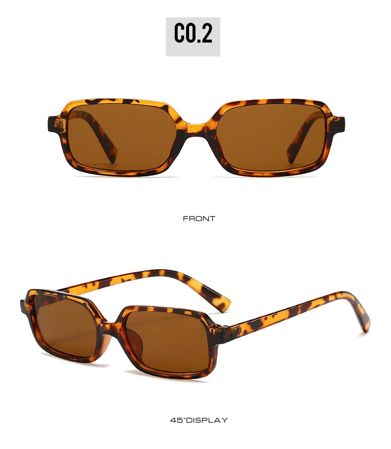 Nueva gran oferta, gafas de sol con montura cuadrada pequeña, gafas de sol a la moda para mujer, gafas Vintage para hombre, gafas con logotipo personalizado, sombrilla de tendencia