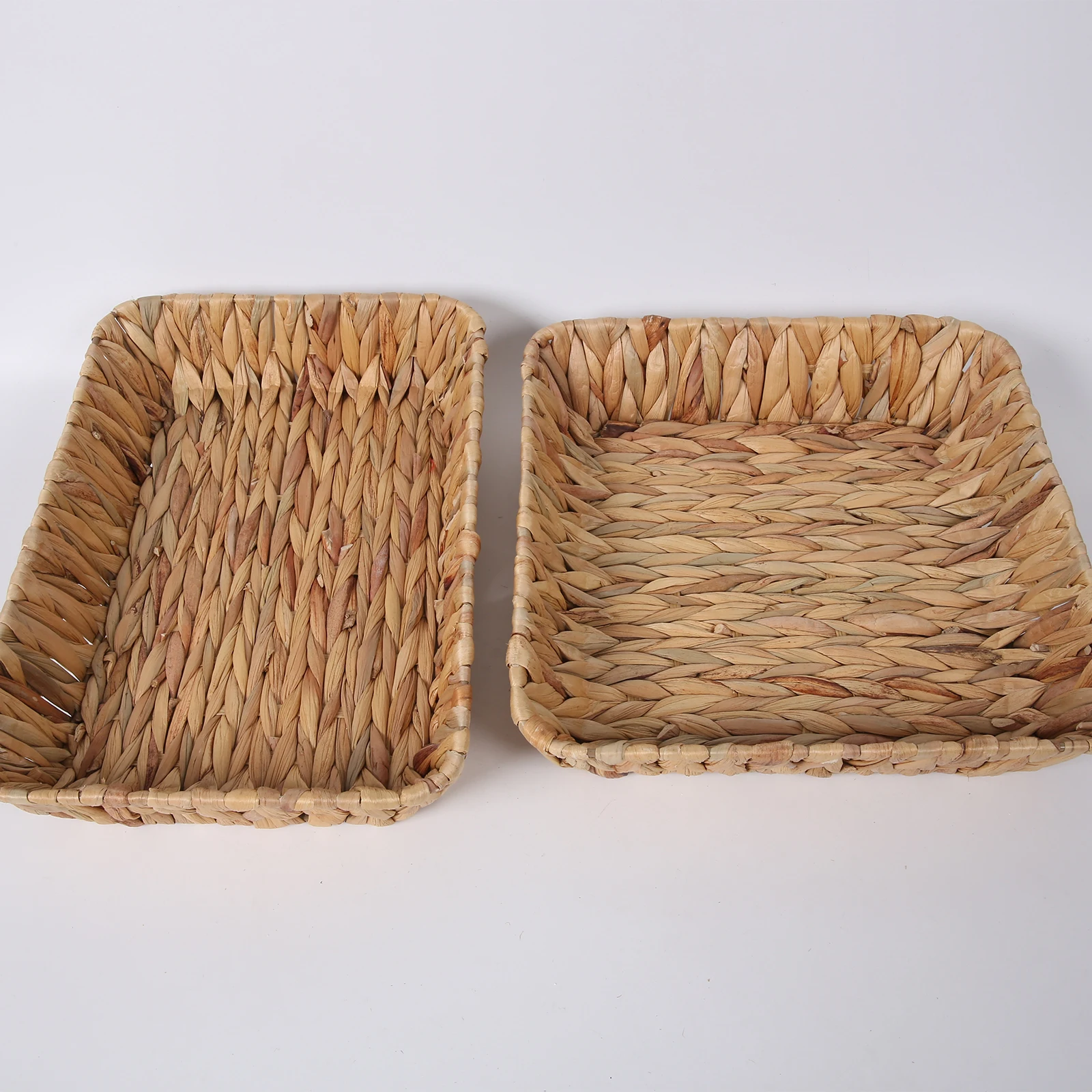 water hyacinth straw fruit basket tray junian home arts