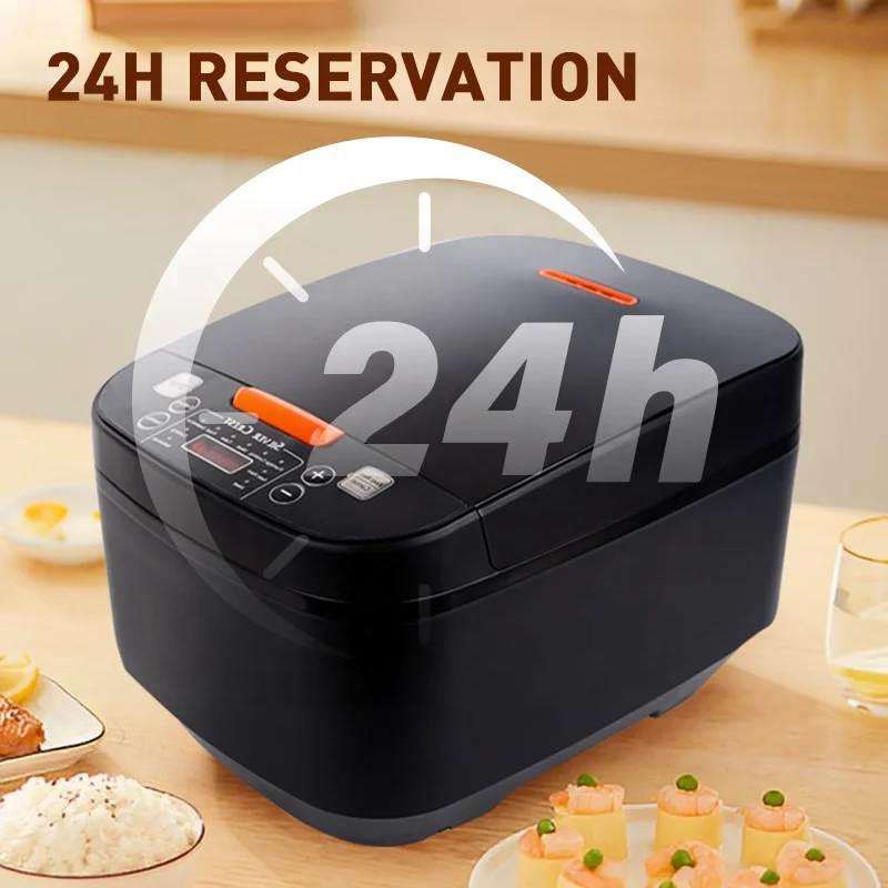 Smart Digital Mini Commercial Electric Gas Rice Cooker with Stainless Steel Inner Pot Square Shape for Household Use Drum Design