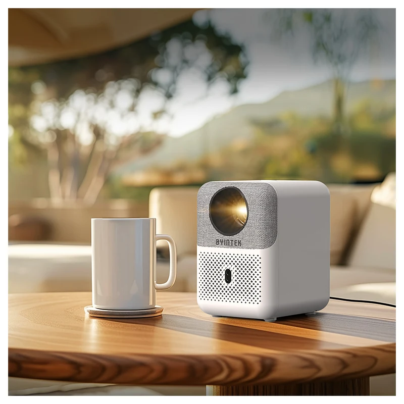 BYINTEK Cheap Price Projector U4 LCD 1920*1080 3D Mini Projector 260 ANSI Lumens Home Portable Projector With Fabric Art Design
