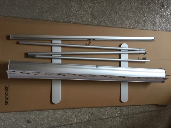 Aluminium Silver Roll up Systems Display Stand Roll up Banner Poster Board