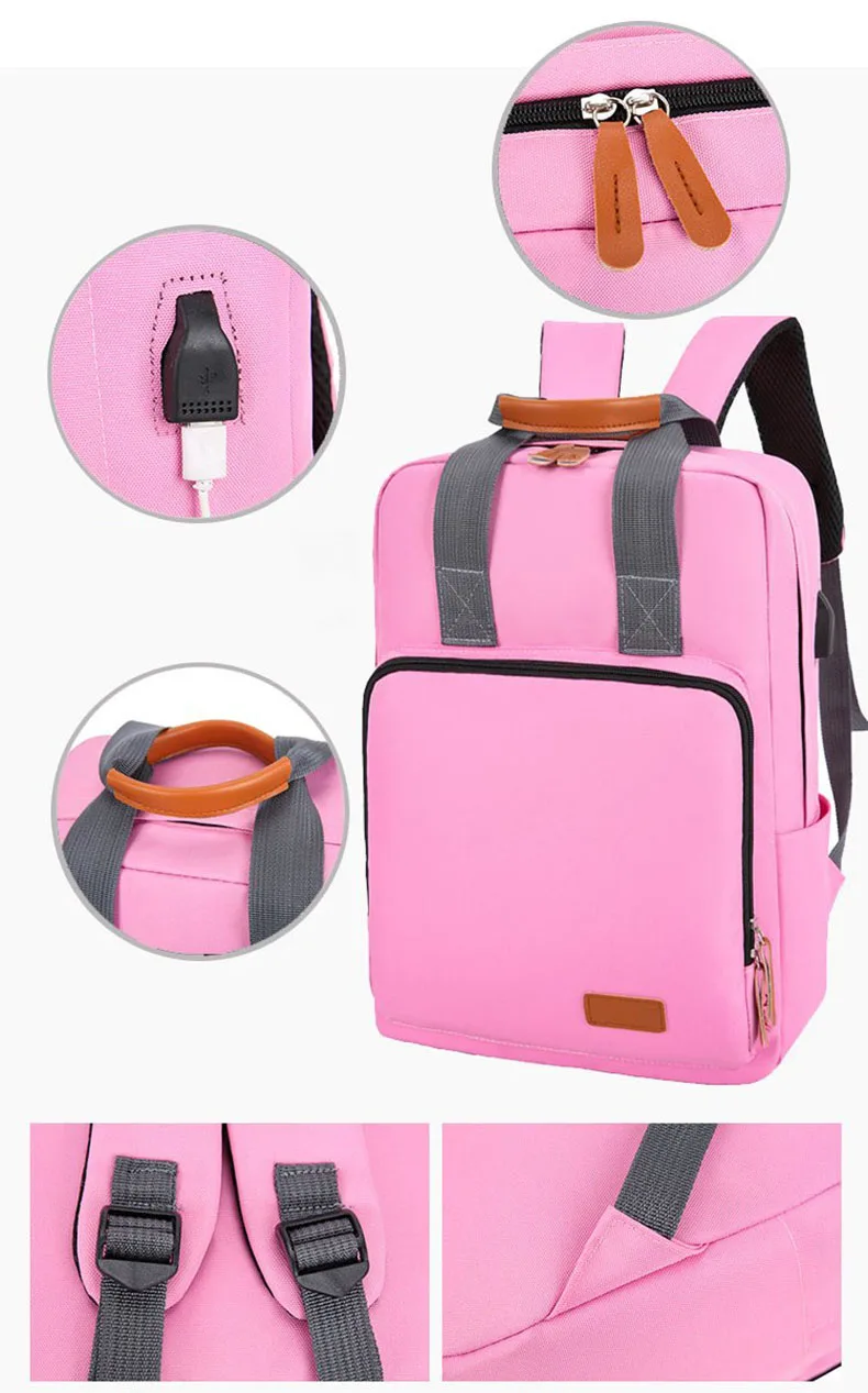 3 In 1 Backpack Set Korean Style Cute Pink Kids Back Pack Shoulder ...