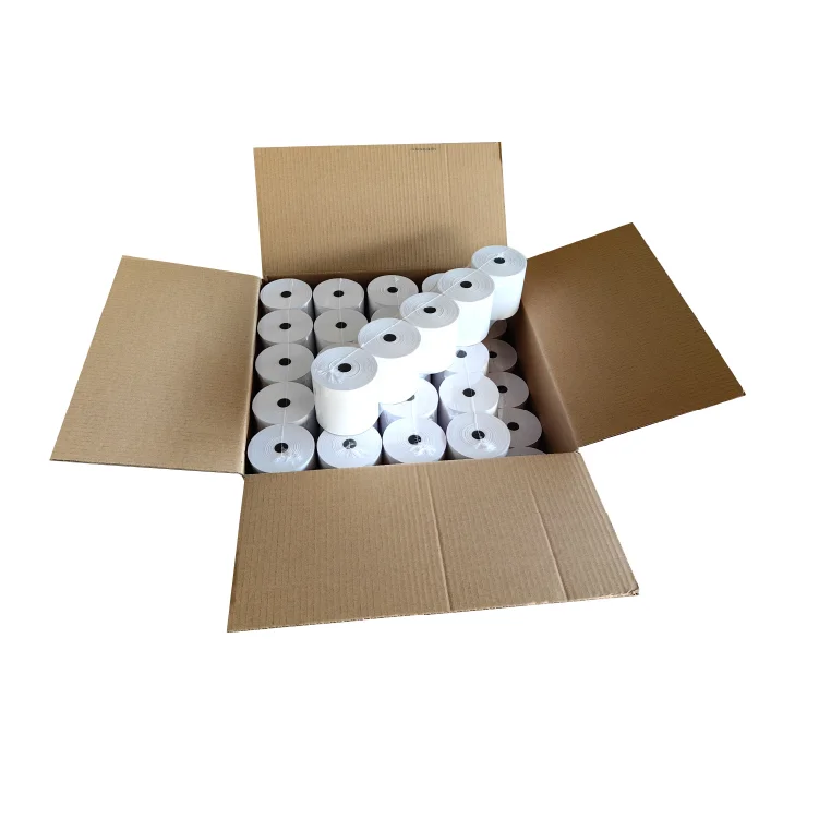 57mm 80mm Paper Roll Thermal 57*40mm 57x50 80x80 Receipt Atm Pos Roll Cash Register Thermal Paper  Manufacturer