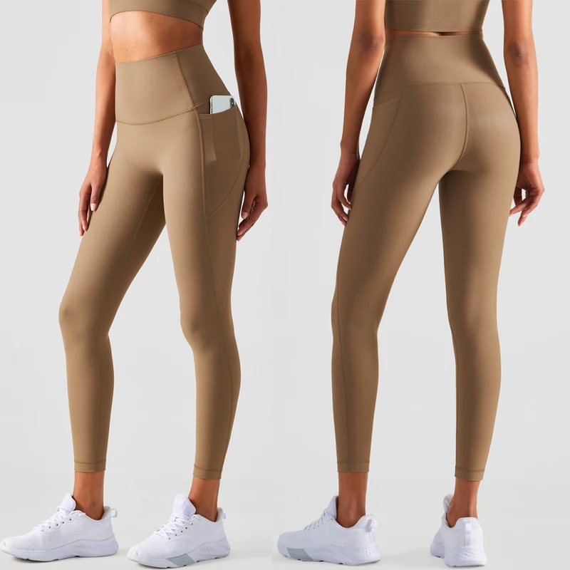 SHINBENE 25 High End Nylon No Camel Toe Gym Workout Leggings Women Y-type  Hipline Sport Leggings Yoga Pants XS-XL