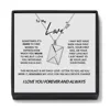 Collier (argent) + coffret cadeau carte