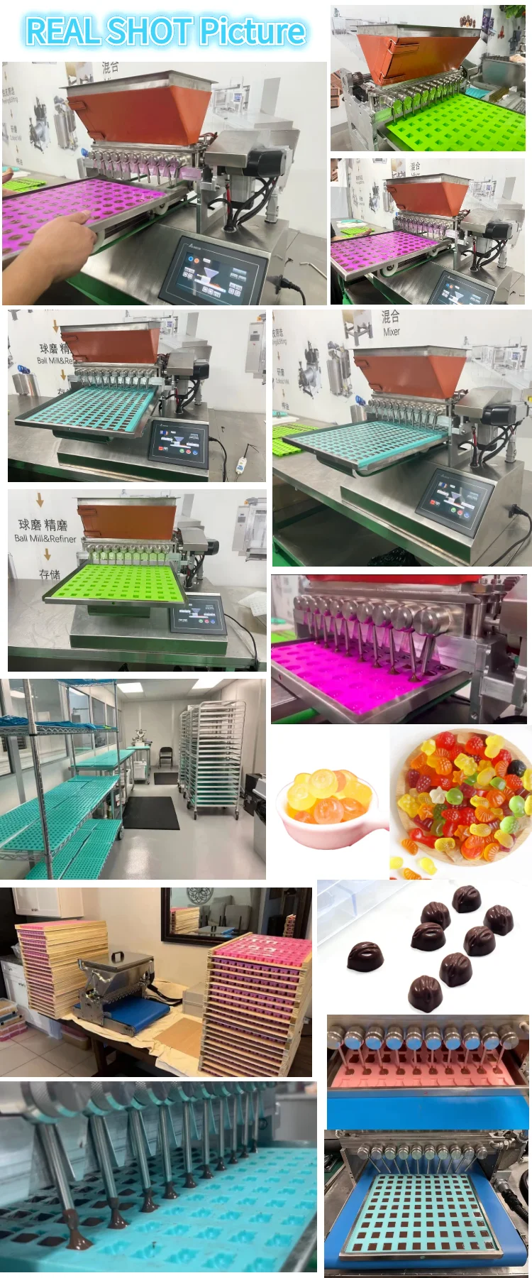 GOMINOLAS Caramelle Equipos Maquina Gelatina De Para Pastillas Cafe Dulces Confiteria Caramelos Maquinas-para-fabricar-caramelos - Image 6