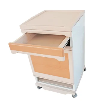 Wholesale Manual ABS Medical Bedside Cabinet for Hospital Bed Use Patient Table and Storage