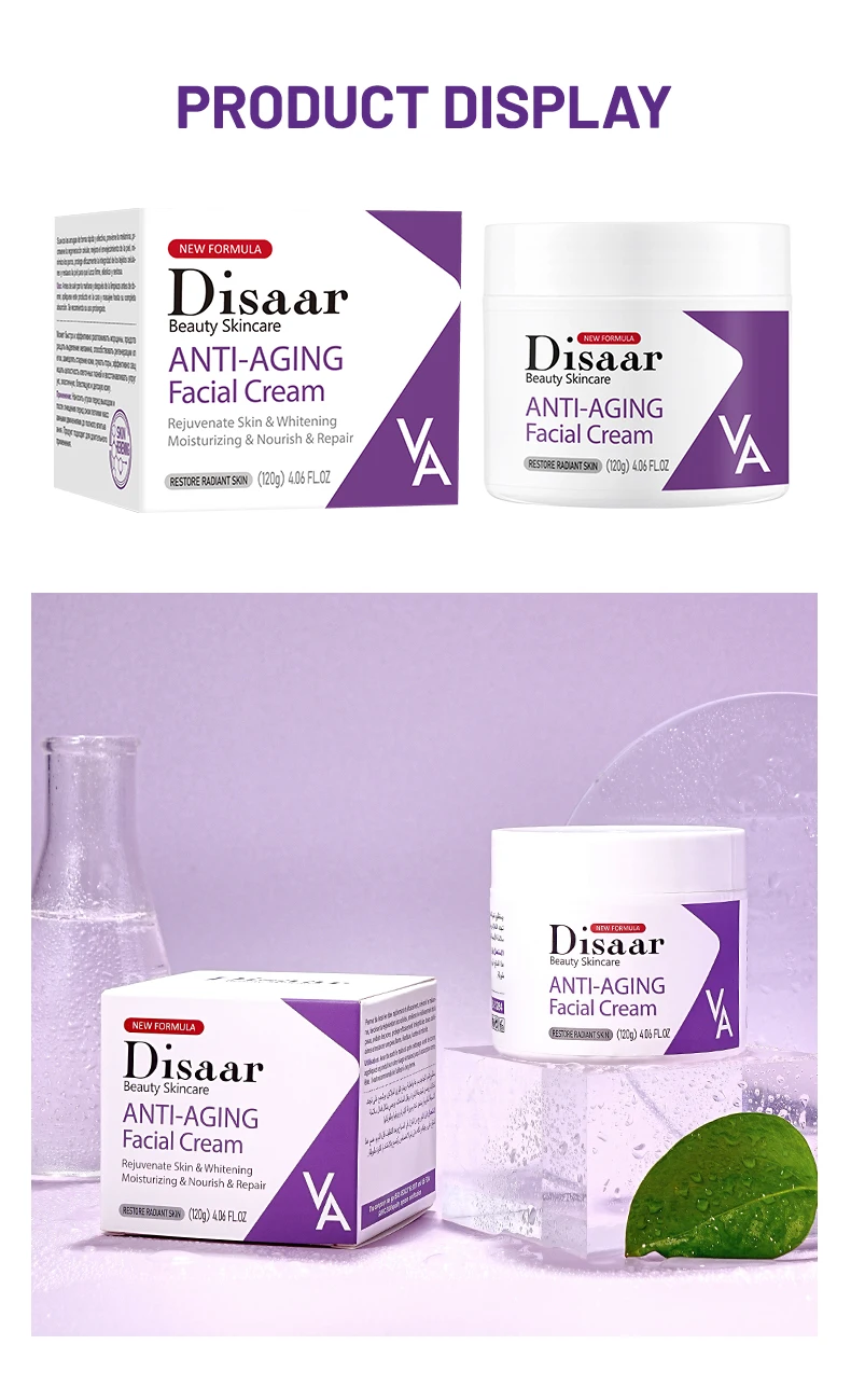 Dissar Anti Aging Moisturizing Cream Whitening Moisturizer Collagen & Retinol Face Cream for Rejuvenating Skin