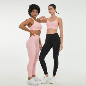 Hot Selling Factory Sexy Yoga Wear Activewear Fitness Set Sports Bra Leggings Custom Logo