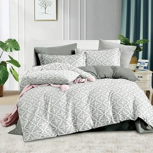 KOSMOS Factory Wholesale High Quality Hundred Kinds of Design Polyester Duvet Cover 4 Piece Bedding Set