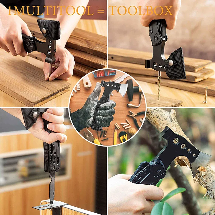 Most Popular Hammer Camping Portable Multi-function Tool Knife Survival axe With Pliers