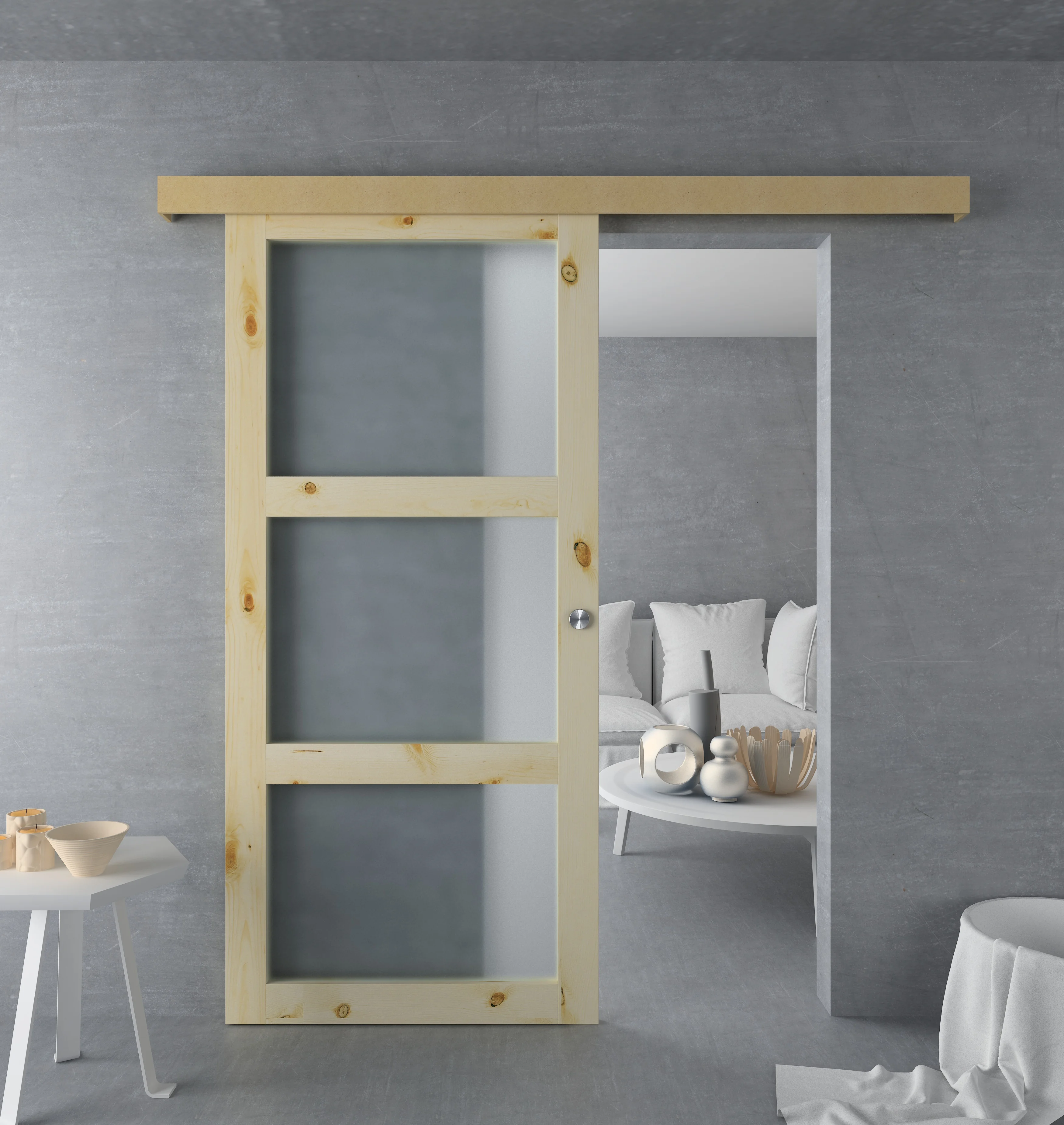 Cheap Aluminum Profile Sliding Door Rail System Wardrobe Slide Hardware Kits for Interior Use