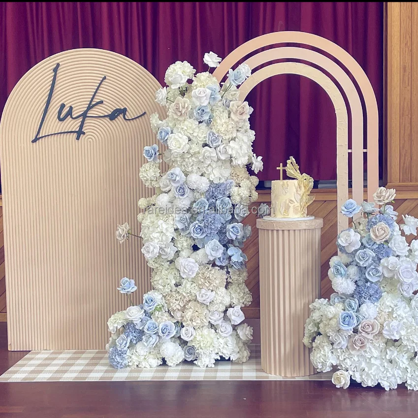 Customized Backdrop Flower Pvc Acrylic Wedding Backdrop Decoration