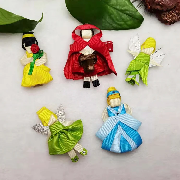 Origami Hair Clips Bows 150+ Lot Gifts Crafts Wholesale Princesses & More! Lovely Ribbon Angel Princess Hairbow Hair Clip for Baby Girls main image 3