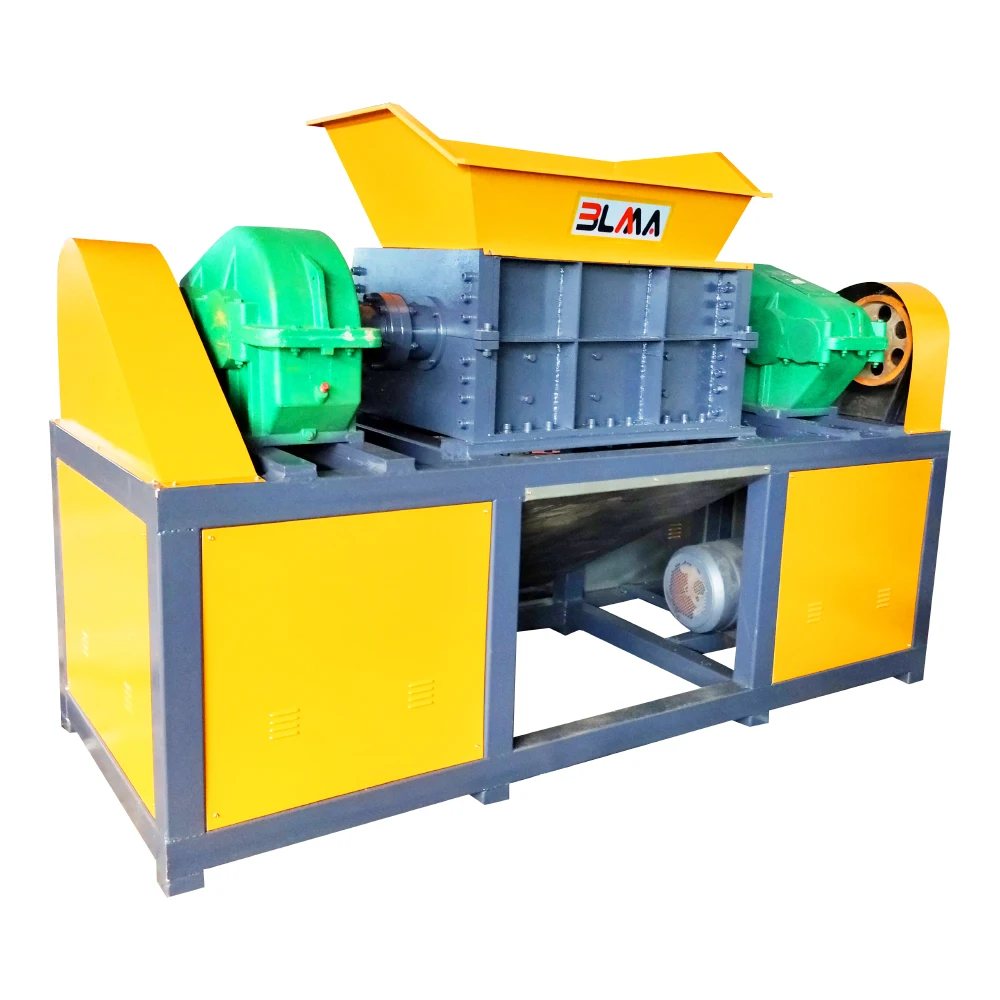 Stone Mattress Cable Tree Branch Hard Disk Drive Hdpe Pipe Dual Twin Double Shaft Shredder Machine
