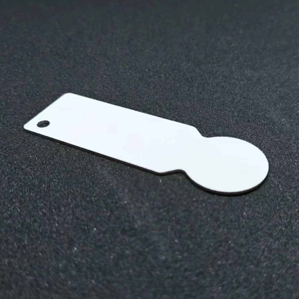 20 Portachiavi Apribottiglie In Metallo Per Sublimazione, Vuoti Per Fai Da Te, 10x3,6 Cm, Con Piastre In Alluminio