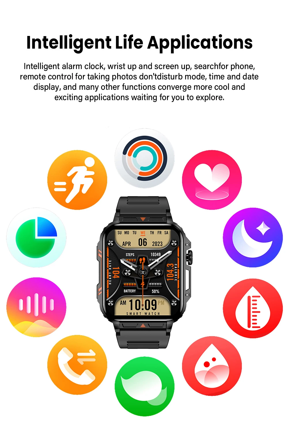 2025 New Amoled BT Call Smart Watch Outdoor Sport Smartwatch Fashion Smart Watch for Men With Double Straps