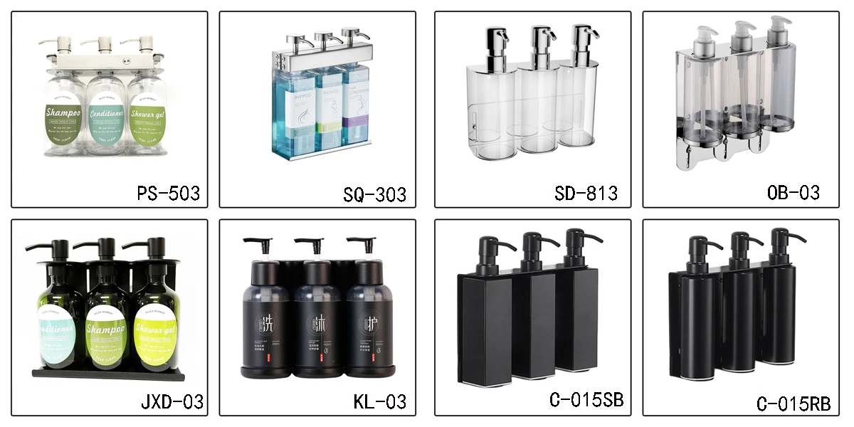 No Drilling Refillable Wholesale Abs Wall Mounted Hotel Hand Soap