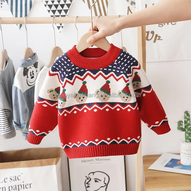 Wholesale Good Quality Children's Sweaters New Design Kids Sweater Clothes Fashion Long Sleeve Cartoon Knit Sweaters