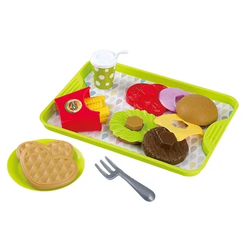 Playgo LUNCH BURGER MEAL - 23 PCS Pretend to play mock burger set Kids preschool food set! plaything
