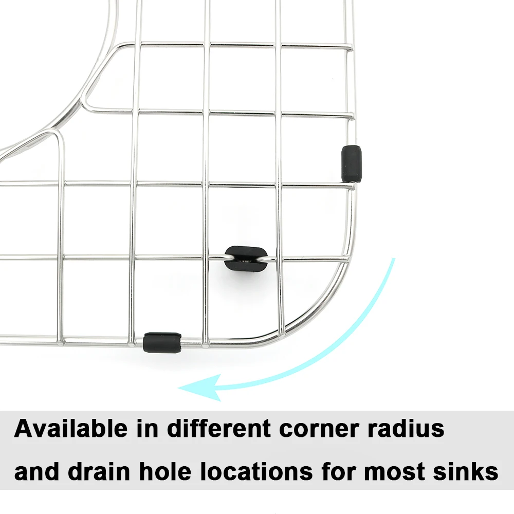 Oem Stainless Steel 304 Sink Bottom Grid Rack Kitchen Sink Protector