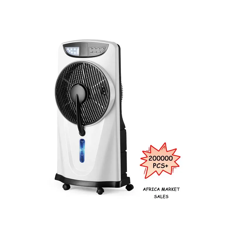 12 Inch Fan Rechargeable Mist Water Spray air Cooling Fan with Night Light