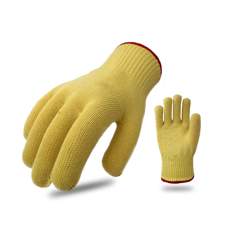 Factory Ready Stock 10G Para-aramid Double Layer Heat Resistant Kitchen Cooking Safety Gloves