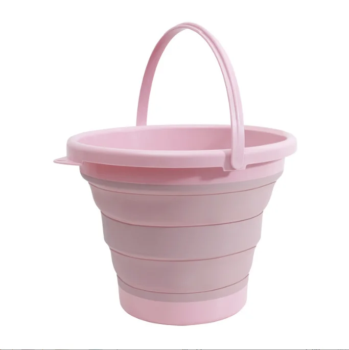 BPA-Free Multifunctional Outdoor Picnic Beach Folding Vegetable Washing Bucket Beach Toy Bucket