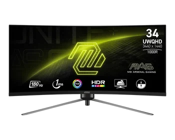 新入荷 MSI MAG 345CQR 34インチ 180Hz ゲーミングモニター UWQHD