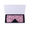 Maschera per gli occhi al quarzo rosa