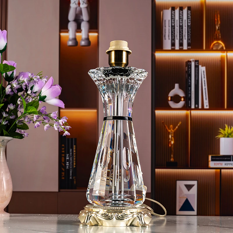 Gros de Haute Qualité Élégante et Chic Table à Manger Décoration d'Intérieur Lampe de Bureau en Verre Cristal