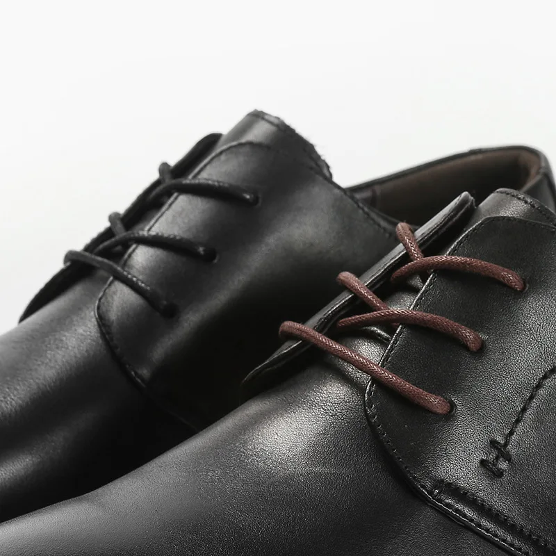 knee length dresses for ladies Black Round Elastic Dress Shoe Laces 24 in