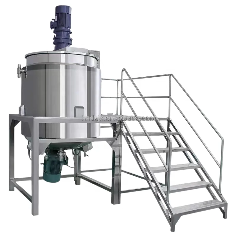 DZJX Mixing Tank With Screw Conveyor Insolation Agitator Liquer 100 200 500 1000 2000 5000 Liters Reactor Mixer Tank