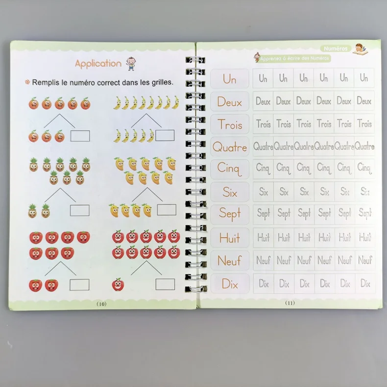 french reusable handwriting workbooks for preschools